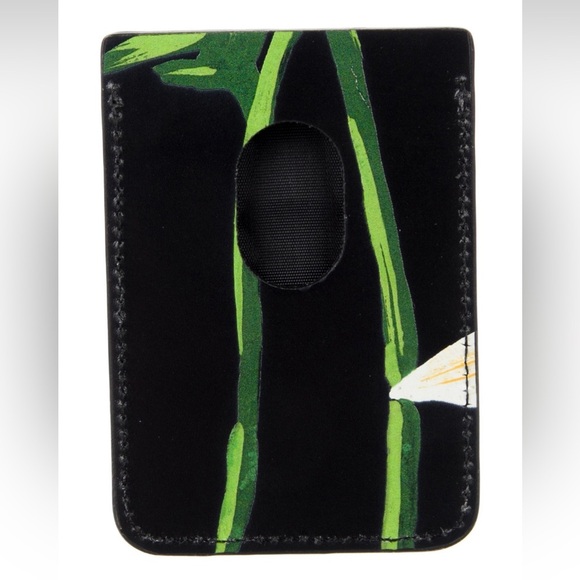 🩷BALENCIAGA | Flower Pattern Leather Small Wallet Logo Phone Card Case/Wallet🌸 - Picture 2 of 10